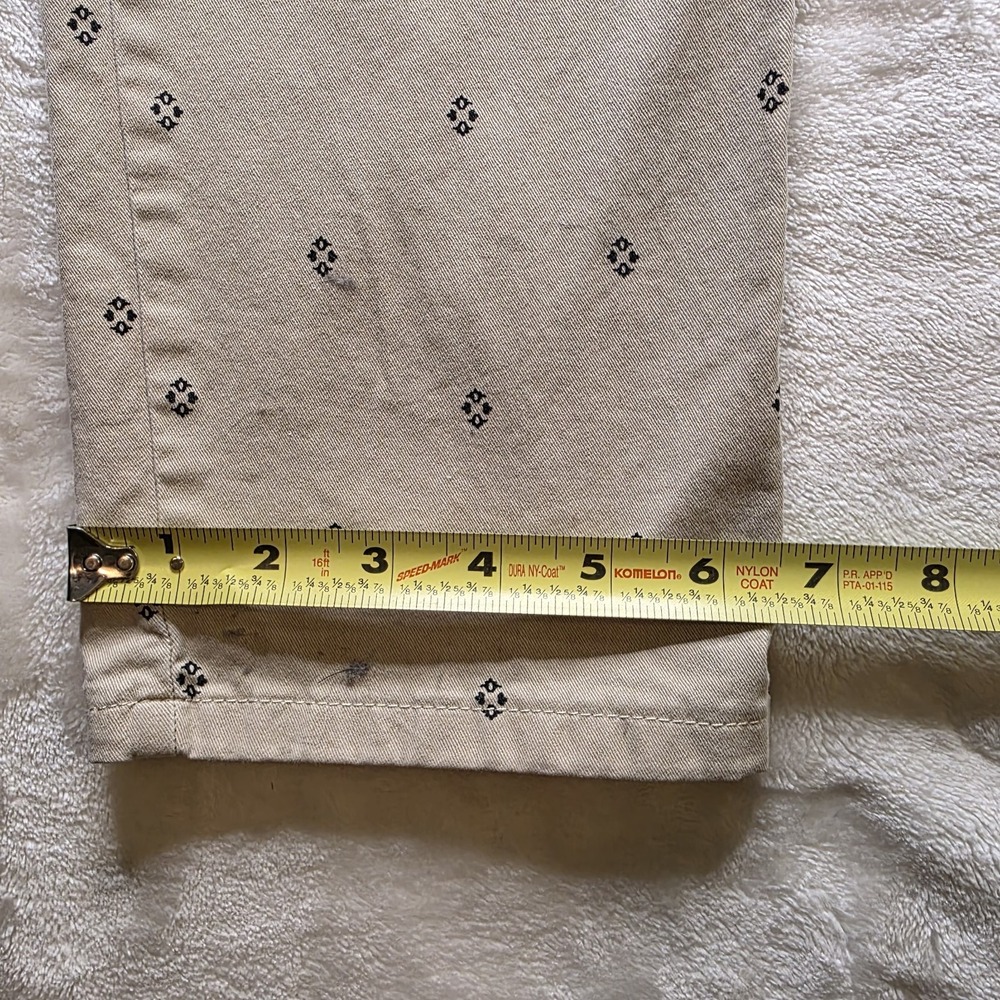 Tommy Hilfiger Chino Khaki Pants with Navy Design Women's Size 6 - Picture 6 of 13